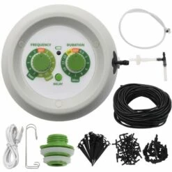 VidaXL Kit D'arrosage Intérieur Auto Goutte-à-goutte Avec Régulateur - Multicolore