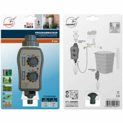Programmateur D'arrosage Nez De Robinet Jardibric à 1 Voie à Pile (2 X 1,5V AA) - PNR16 -Arrosage automatique Soldes 19794362 3