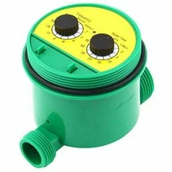 DEVENIRRICHE Minuterie D'arrosage De Jardin électronique Automatique, Contrôleur D'irrigation De Jardin Multifonctionnel à Double échelle, Contrôle D'arrosage D'irrigation, Vert - Vert -Arrosage automatique Soldes 23425260 5
