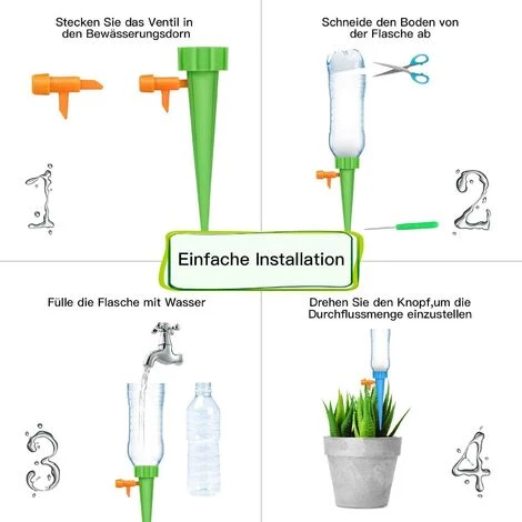BARES Kit D'arrosage Automatique 15 Pièces Inréglable Système D'irrigation Facile Pour Arroser Les Plantes De Jardin Fleurs Terreau D'intérieur 5 BARES Kit D'arrosage Automatique 15 Pièces Inréglable Système D'irrigation Facile Pour Arroser Les Plantes De Jardin Fleurs Terreau D'intérieur – Image 3