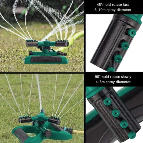 BEARSU Arroseur De Jardin, Système Irrigation De Pelouse, Arroseurs Automatiques D'eau De Jardinage Rotatifs à 360° Pour Pelouse Légumes Jeu Extérieur 7 BEARSU Arroseur De Jardin, Système Irrigation De Pelouse, Arroseurs Automatiques D'eau De Jardinage Rotatifs à 360° Pour Pelouse Légumes Jeu Extérieur – Image 5