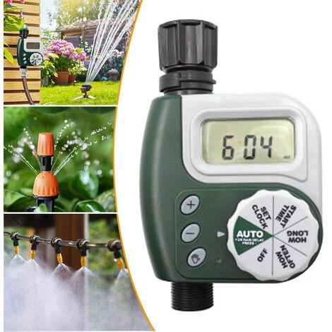 DEVENIRRICHE Minuterie D'eau Numérique, Horloge D'arrosage Affichage LCD étanche Numérique Économie De Temps Automatique, Programmes D'arrosage Idéaux Pour L'agriculture En Serre De Jardin 3 DEVENIRRICHE Minuterie D'eau Numérique, Horloge D'arrosage Affichage LCD étanche Numérique Économie De Temps Automatique, Programmes D'arrosage Idéaux Pour L'agriculture En Serre De Jardin