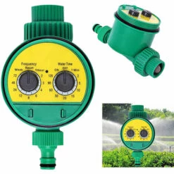 DEVENIRRICHE Horloge D'arrosage D'ordinateur D'irrigation Pour Ordinateur De Minuterie D'arrosage Automatique De Jardin Avec Vanne à Bille