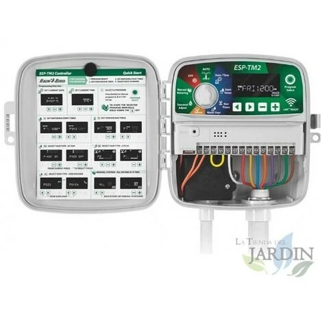 SUINGA Programmateur D'arrosage Wifi Rain Bird ESP-TM2 6 Zones Extérieures + LNK Wifi, électrique 6 SUINGA Programmateur D'arrosage Wifi Rain Bird ESP-TM2 6 Zones Extérieures + LNK Wifi, électrique – Image 4