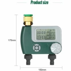 HAPPYSHOPPING Minuterie De Robinet De Tuyau Numerique Programmable (livree Sans Batterie) Connecteur De Robinet Norme Europeenne Verte (identique A La Norme Britannique) -Arrosage automatique Soldes 28159923 4