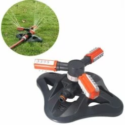 MALLOMNE Syst��me D'arrosage De Gazon De Jardin D'arroseur �� Impulsion Rotative