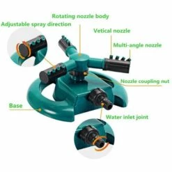 MALLOMNE Rotation Automatique De 360�� Des Arroseurs D'eau De T��te D'arroseur De Jardin D'arroseur De Pelouse -Arrosage automatique Soldes 30078552 5