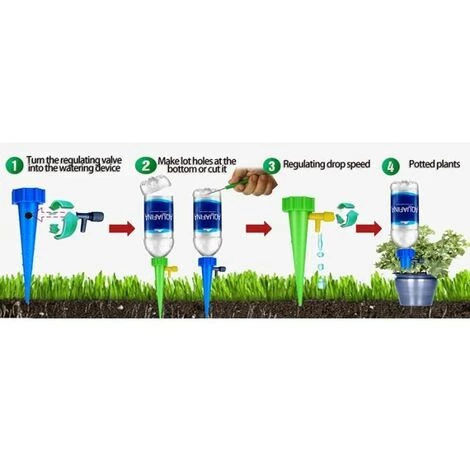 MERKMAK 6 Ensembles D Arrosage Automatique De Fleurs Reglable Vert 5 MERKMAK 6 Ensembles D Arrosage Automatique De Fleurs Reglable Vert – Image 3