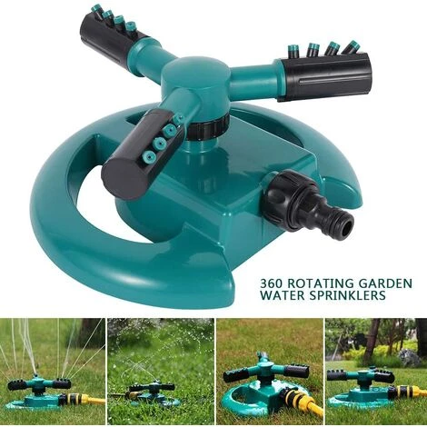 BEARSU Arroseur De Jardin Automatique Arroseur Rotatif 360° à 3 Bras Arrosage Irrigation De Pelouse Extérieur Pulvérisateur Économise D'eau Pour Gazon Pelouse Champs De Légumes Plantes 4 BEARSU Arroseur De Jardin Automatique Arroseur Rotatif 360° à 3 Bras Arrosage Irrigation De Pelouse Extérieur Pulvérisateur Économise D'eau Pour Gazon Pelouse Champs De Légumes Plantes – Image 2