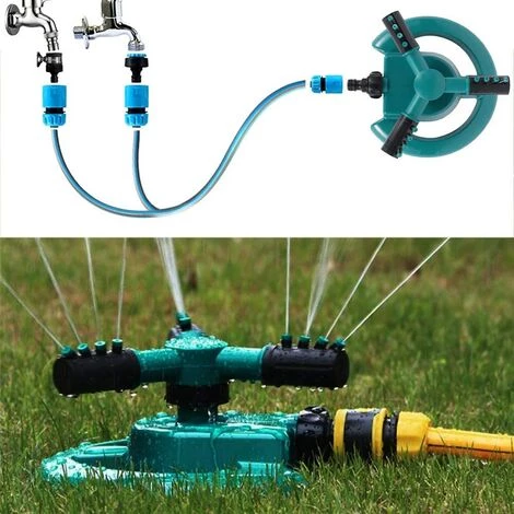 BEARSU Arroseur De Jardin Automatique Arroseur Rotatif 360° à 3 Bras Arrosage Irrigation De Pelouse Extérieur Pulvérisateur Économise D'eau Pour Gazon Pelouse Champs De Légumes Plantes 5 BEARSU Arroseur De Jardin Automatique Arroseur Rotatif 360° à 3 Bras Arrosage Irrigation De Pelouse Extérieur Pulvérisateur Économise D'eau Pour Gazon Pelouse Champs De Légumes Plantes – Image 3