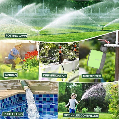 ASUPERMALL Programmable Bt Minuterie D'Eau Tuyau De Robinet Minuterie Exterieure A Piles Debitmetre D'Eau Systeme D'Arrosage Arrosage Automatique Controleur D'Irrigation Avec 1 Sortie Pour Plantes De Jardin (Batteries Non Incluses) 6 ASUPERMALL Programmable Bt Minuterie D'Eau Tuyau De Robinet Minuterie Exterieure A Piles Debitmetre D'Eau Systeme D'Arrosage Arrosage Automatique Controleur D'Irrigation Avec 1 Sortie Pour Plantes De Jardin (Batteries Non Incluses) – Image 4