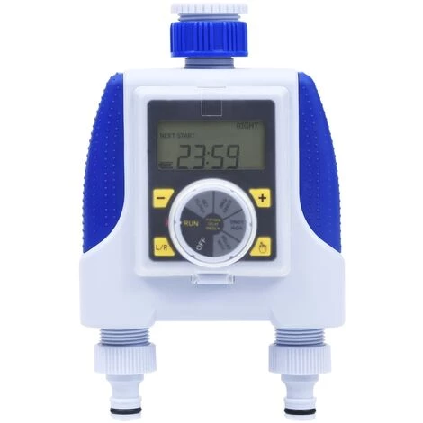 VidaXL Minuterie électronique à Double Sortie Avec Délai De Pluie - Blanc 7 VidaXL Minuterie électronique à Double Sortie Avec Délai De Pluie - Blanc – Image 5