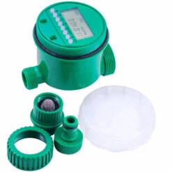 KKMOON Ecran LED Minuterie D'irrigation Intelligente Abreuvoir 6 Points Interface Verte Sans Batterie