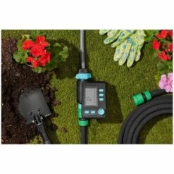 Programmateur D'Arrosage Automatique Minuteur LCD 1 Voie 1 Min - 4 H Hillvert - Gris, Rose -Arrosage automatique Soldes 35636717 4