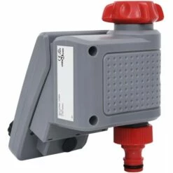 VidaXL Minuterie Numérique D'arrosage Du Jardin Avec Sortie Unique - Gris -Arrosage automatique Soldes 35819789 4