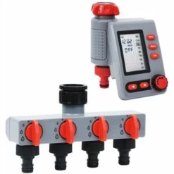 VidaXL Minuterie D'arrosage Jardin Avec Sortie Et Distributeur D'eau - Multicolore