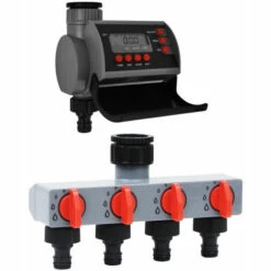 ASUPERMALL Minuterie D'arrosage Jardin Avec Sortie Et Distributeur D'eau