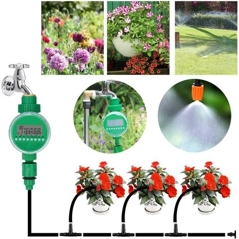 BETTERLIFE Minuterie D'Arrosage,3/4" 19mm Automatique Minuterie électronique,Numérique Minuterie D'arrosage,avec écran LCD,pour L'herbe Des Plantes Fleurs De Serre Jardin 7 BETTERLIFE Minuterie D'Arrosage,3/4" 19mm Automatique Minuterie électronique,Numérique Minuterie D'arrosage,avec écran LCD,pour L'herbe Des Plantes Fleurs De Serre Jardin – Image 5