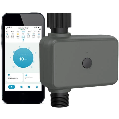 ASUPERMALL Minuterie D'eau Intelligente Tuya APP BT Retardateur De Pluie Minuterie D'irrigation Programmable, Vanne EU 3 ASUPERMALL Minuterie D'eau Intelligente Tuya APP BT Retardateur De Pluie Minuterie D'irrigation Programmable, Vanne EU