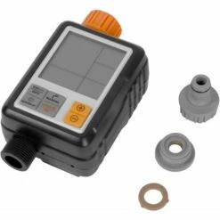 SKYLANTERN Programmateur Arrosage Numérique - Minuteur Arrosage Automatique Avec Ecran 3" - Minuterie D'Arrosage Automatique Pour Jardin - Différent Modes 2 - Piles AA ( Non Fournies ) - Noir -Arrosage automatique Soldes 40897640 3