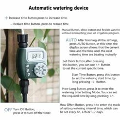 TANABATA Programmateur D'Arrosage, Contrôleur De Arrosage Extérieur Arroseur Automatique Tuyau électronique Minuterie, Programmes Multiples Pour Jardin Serre Potager Plante Pelouse Paysage#4 -Arrosage automatique Soldes 41384759 5