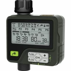 TANABATA Programmateur Arrosage Automatique Minuteur Arrosage Pour Jardin Contrôle Manuel Capteur De Pluie Etanche Et 3 Programmes D'irrigation Séparés