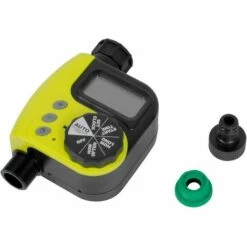 SKY LANTERN Programmateur Arrosage A Molette - Minuteur Arrosage Jaune Avec Modes - Minuterie D'Arrosage Pour Jardin - Différent Modes - Piles AA ( Non Fournies ) - Jaune Pâle -Arrosage automatique Soldes 42268971 3