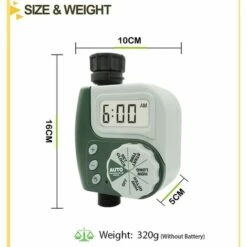 ECHOO Programmateur D'Arrosage Minuterie D'Arrosage Automatique Minuterie D'Irrigation Pour Arroseur Contrôleur De Système D'arrosage Avec Affichage LED Pour Balcon Et Terrasse Jardin Ferme Pelouse Fleur -Arrosage automatique Soldes 43228746 3