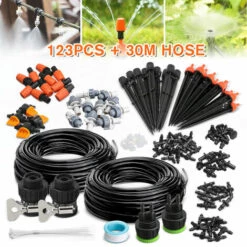 123PCS 40M Arroseur Automatique DIY Jardin Arrosage Micro Système D'irrigation Goutte À Goutte Kits De Tuyaux - 138PCS Jmax