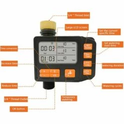 LONGZIMING Programmateur D'Arrosage,  Contrôleur De Arrosage Extérieur Arroseur Automatique Tuyau électronique Minuterie, Programmes Multiples Pour Jardin Serre Potager Plante Pelouse Paysage#5 -Arrosage automatique Soldes 48157493 2