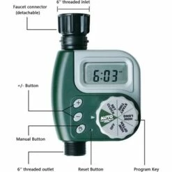 LONGZIMING Programmateur D'Arrosage, MKNZOME Contrôleur De Arrosage Extérieur Arroseur Automatique Tuyau électronique Minuterie, Programmes Multiples Pour Jardin Serre Potager Plante Pelouse Paysage#4 -Arrosage automatique Soldes 48157502 3