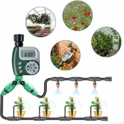 LONGZIMING Programmateur D'Arrosage, MKNZOME Contrôleur De Arrosage Extérieur Arroseur Automatique Tuyau électronique Minuterie, Programmes Multiples Pour Jardin Serre Potager Plante Pelouse Paysage#4 -Arrosage automatique Soldes 48157502 4