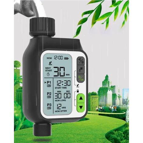 ELLE Minuterie D'arrosage, Minuterie D'arrosage Automatique/capteur De Pluie Automatique 5 ELLE Minuterie D'arrosage, Minuterie D'arrosage Automatique/capteur De Pluie Automatique – Image 3