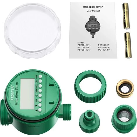 Proster Minuterie D'Arrosage 3/4 "19mm Minuterie D'Irrigation Automatique Avec écran LCD 1m - 9h 59m Minuterie D'Arrosage Numérique Irrigation Automatique Pour L'herbe Des Plantes De Serre De Jardin 7 Proster Minuterie D'Arrosage 3/4 "19mm Minuterie D'Irrigation Automatique Avec écran LCD 1m - 9h 59m Minuterie D'Arrosage Numérique Irrigation Automatique Pour L'herbe Des Plantes De Serre De Jardin – Image 5