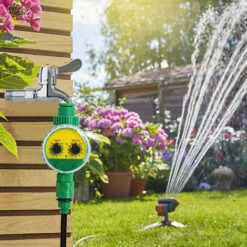 SUPERSELLER Programmateur Et Minuterie D'arrosage Automatique Contrôleur De Minuterie D'eau D'irrigation Minuterie D'arrosage Automatique Programmable électronique De Jardin Robinet D'eau étanche à Minuterie De Tuyau Pour Parterre Extérieur, Vert -Arrosage automatique Soldes 49927729 3