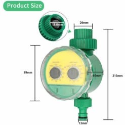 SUPERSELLER Programmateur Et Minuterie D'arrosage Automatique Contrôleur D'irrigation Automatique Livraison Directe Maison Robinet à Tournant Sphérique Tuyau D'arrosage De Jardin Minuterie De Robinet Extérieur étanche Automatique, Vert Et Jaune -Arrosage automatique Soldes 49927735 2