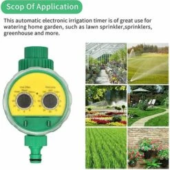 BEARSU Minuteur D'arrosage Minuterie D'irrigation Automatique Numérique Robinet De Tuyau Automatique Minuterie Pour Arroseur Contrôleur, Arrosage Automatique Pour Jardin, Programme D'arrosage -Arrosage automatique Soldes 50323415 5