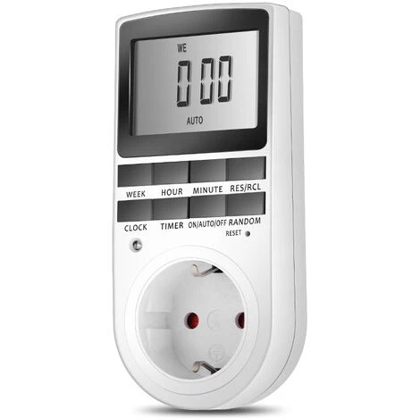 ELLE Programmateur Prise Électrique Et Digitale, Grand LCD écran, Économiser Électricité 3 ELLE Programmateur Prise Électrique Et Digitale, Grand LCD écran, Économiser Électricité