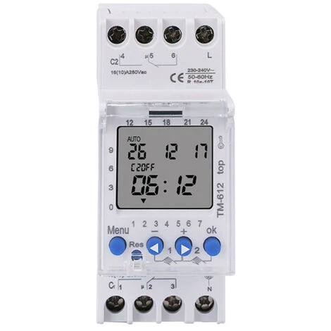ELLE Minuterie Relais Temporisé Minuteur Numérique Pour Montage Sur Rail DIN Indicateur LED 3 ELLE Minuterie Relais Temporisé Minuteur Numérique Pour Montage Sur Rail DIN Indicateur LED
