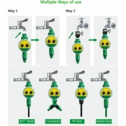 Minuterie D'eau Contrôleur D'arrosage Extérieur Arroseur Automatique Minuterie De Tuyau électronique, Plusieurs Programmes Pour Jardin, Serre, Plantes Potagères, Pelouse, Paysage Macaron -Arrosage automatique Soldes 50928356 5