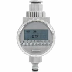 Contrôleur D'arrosage Intelligent Programmateur D'arrosage Automatique à énergie Solaire Avec écran Numérique Pour Jardin, Pelouse, Serre Macaron