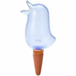 GDRHVFD Cuite Arrosage Automatiqu Goutte À Goutte Pour Jardin,Forme D'Oiseau Science Arrosage Plantes Automatique Facile À Ajouter De L'Eau Goutte À Goutte Pour Jardin Maison Intérieur Extérieur/Fl (Blanc Transparent)