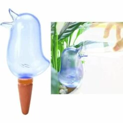 GDRHVFD 2Pcs Globes Auto-Arrosants Clairs Abreuvoir En Forme D'Oiseau Arrosoirs Transparents Dispositifs Auto-Arrosants Durables Système D'Arrosage Automatique Pour Les Plantes (Bleu) -Arrosage automatique Soldes 50980853 4