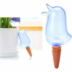 GDRHVFD 2Pcs Globes Auto-Arrosants Clairs Abreuvoir En Forme D'Oiseau Arrosoirs Transparents Dispositifs Auto-Arrosants Durables Système D'Arrosage Automatique Pour Les Plantes (Bleu) -Arrosage automatique Soldes 50980853 5