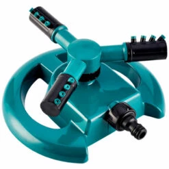 Arroseur De Jardin, 360° Rotatif Automatique D'eau Arroseur Avec 3 Têtes Arrosage Irrigation Pour Gazon Pelouse Jardin, Facile De Raccordements De Tuyaux，Irisfr
