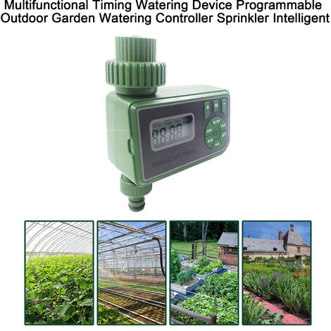 LIFCAUSAL Dispositif D'arrosage De Synchronisation Multifonctionnel Programmable Extérieur Contrôleur D'arrosage De Jardin Arroseur Intelligent (vert) 6 LIFCAUSAL Dispositif D'arrosage De Synchronisation Multifonctionnel Programmable Extérieur Contrôleur D'arrosage De Jardin Arroseur Intelligent (vert) – Image 4