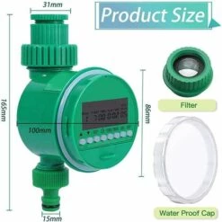 ZHUOXUAN 1set Jardin Eau LCD Minuterie étanche Programmateur D'arrosage Automatique D'irrigation Minuterie électronique Jardin Contrôleur D'irrigation -Arrosage automatique Soldes 51448406 4