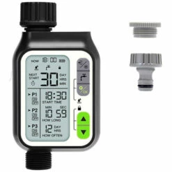 MALLOMNE Minuterie D'arrosage Avec Minuterie D'arrosage Avec Capteur De Pluie Automatique -Arrosage automatique Soldes 51545310 2