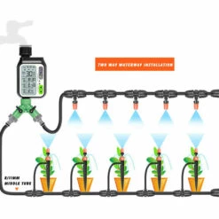 MALLOMNE Minuterie D'arrosage Avec Minuterie D'arrosage Avec Capteur De Pluie Automatique -Arrosage automatique Soldes 51545310 3