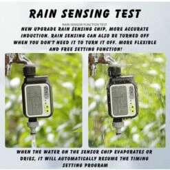 MALLOMNE Minuterie D'arrosage Avec Minuterie D'arrosage Avec Capteur De Pluie Automatique -Arrosage automatique Soldes 51545310 5